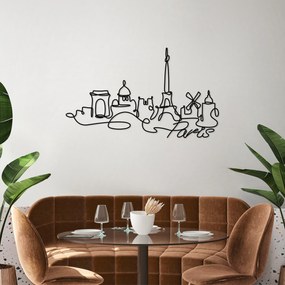 Fém fali dekoráció, Paris