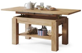 Bővíthető ADONIS konferencia/étkezőasztal craft tölgy polccal