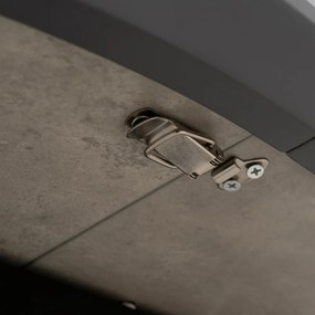 Kerek bővíthető étkezőasztal hosszabbító asztallappal ø 120 cm Rocía – Ixia