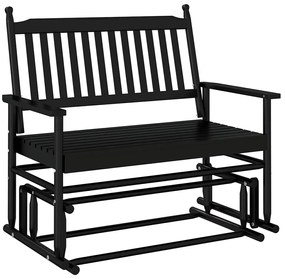 fekete tömör nyárfa hintapad 118 x 70 x 104,5 cm