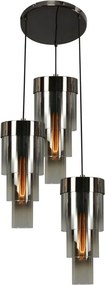 AVIANO LIGHTING 9211-0310 GRANS Többágú Függesztett Lámpa Fekete E27 IP20