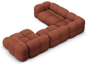 Téglavörös sarokkanapé (bal oldali-U alakú) Loretto – Cosmopolitan Design