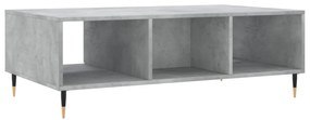 betonszürke szerelt fa dohányzóasztal 104 x 60 x 35 cm