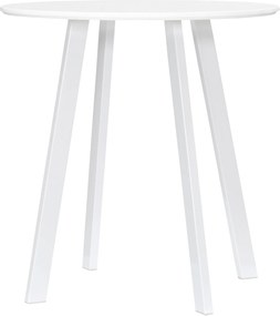 HOMCOM 72 x 72 cm-es Kerek Étkezőasztal 2 Fő Részére Modern Étkezőasztal Kiffűzött Lábakkal Konyhába, Étkezőbe és Nappaliba Fehér | Aosom