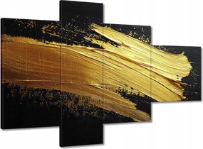 Vászonkép 100x70 Arany csillogás ecsettel