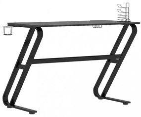 fekete ZZ-lábú gamer asztal 110 x 60 x 75 cm