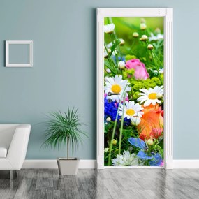 Fotótapéta ajtóra - Virágok (95x205cm)