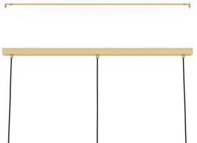 Eglo 390207 - Csillár zsinóron COROJAL 3xE27/40W/230V arany/barna