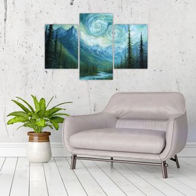 Kép - Táj Van Gogh érintésével (90x60 cm)