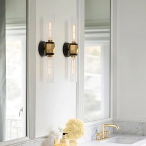 Hinkley HK-ELLISON2-BK-HB -Fürdőszobai lámpa ELLISON 2xE27/40W/230V IP44 arany