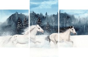 Festett lovak képe (90x60 cm)