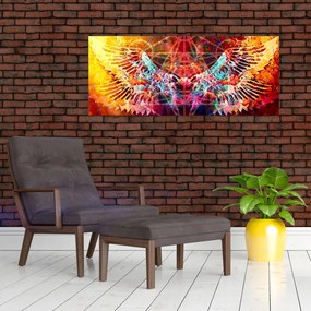 Kép - Merkaba szárnyakkal, absztrakció (120x50 cm)