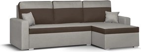 ASTRA3 Kinyitható sarokkanapé Világosbarna/sötétbarna