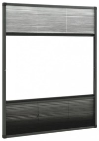 alumínium pliszé ablakszúnyogháló árnyékolóval 80 x 100 cm