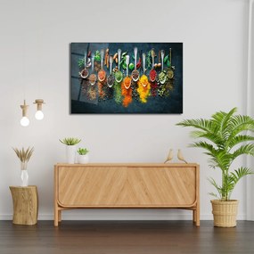 0464 edzett üvegkép, 46 x 72 cm