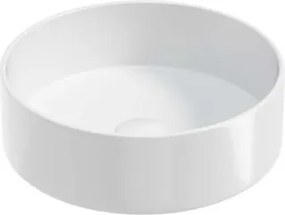 Kerámia mosdókagyló pultra szerelhető 41x41x12,5 cm kerek, szilárd