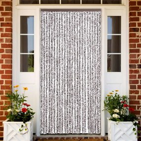 barna és bézs zsenília rovarfüggöny 100 x 230 cm