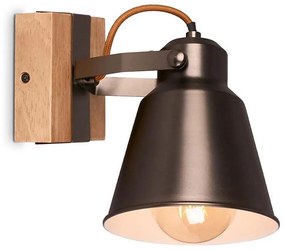 Briloner 2406-014 - Fali spotlámpa RETRO 1xE27/40W/230V barna