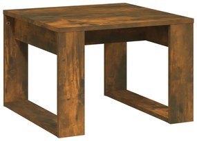 Füstös tölgy színű szerelt fa kisasztal 50 x 50 x 35 cm