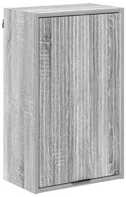 Fürdőszoba bútor szett fiókkal Szürke Sonoma Műanyag fa, fém