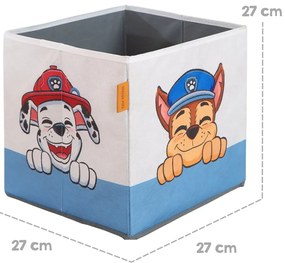 Textil játéktároló doboz szett 2 db-os 27x27x27 cm Paw Patrol – Roba
