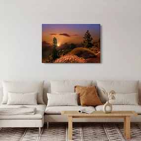 Természet képe naplementekor (90x60 cm)