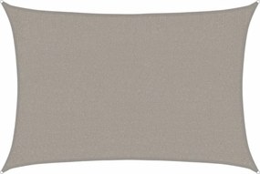 vidaXL világosszürke négyszögletű HDPE napvitorla 160 g/m² 2x3 m