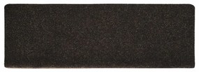15db tűvel lyuggatott sötétbarna szövet lépcsőszőnyeg 65x21x4cm