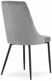 Akció világosszürke bársonyos étkezőszék IMOLA II. osztály