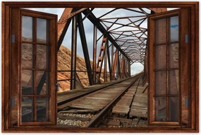 Poszterek 120x80 Vasúti híd Vasút