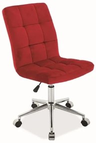 Triton Velvet irodai fotel, piros