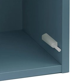 Boxie 1 ajtós fali szekrény 80x40x37 cm petrol kék