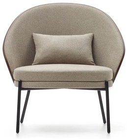 Világosbarna fotel Eamy – Kave Home