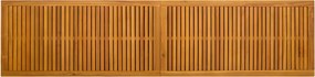 vidaXL Kerti Tároló Doboz 185 L Tömör Akácfa 200 x 50 x 56 cm Fekete