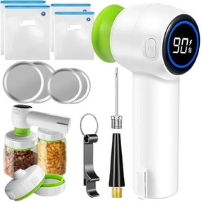 Többfunkciós vákuumpumpa - VERK 27539 - LED kijelzővel + tasakok