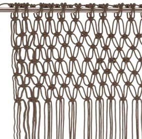 tópszínű makramé pamutfüggöny 140 x 240 cm