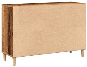antik fa színű szerelt fa tálalószekrény 102 x 35 x 70 cm