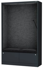 Sally 1150mm korpus Antracytowy - siedzisko Ciemnoszary