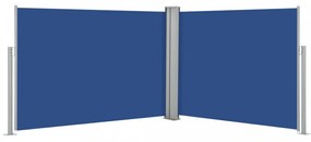 kék behúzható oldalsó napellenző 100 x 1000 cm