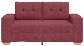 borvörös szövet loveseat kanapé 120 cm