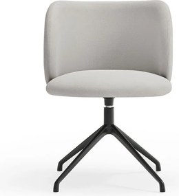 Világosszürke kárpitozott étkezőfotel Mogi – Teulat