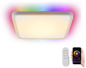 Immax NEO 07168-W40-LED RGB+CCT Dimmelhető lámpa 50W/230V Wi-Fi Tuya fehér + távirányító 07168-W40