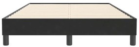 vidaXL ágykeret matrac nélkül Fekete 120x210 cm Bársony