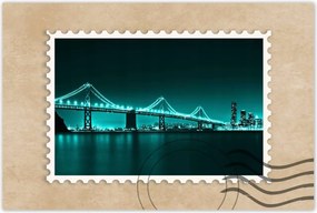 Poszterek 120x80 Türkiz kilátás híd