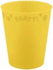 Sárga Yellow micro prémium műanyag pohár 250 ml