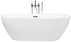 Fehér szabadon álló fürdőkád 160 x 75 cm CARRERA Beliani