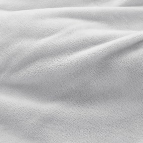 Goldea mikroplüss gumis lepedő deluxe - világosszürke 180 x 200 cm