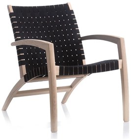 Luna bézs-fekete tölgyfa fotel - Findhal by Hammel