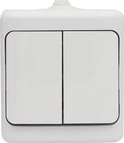 Falra szerelhető gyertyatartó összekötő hermetikus fehér IP54 Szellő 180405