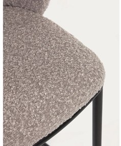 Szürke bárszék szett 2 db-os (ülésmagasság 65 cm) Ciselia – Kave Home